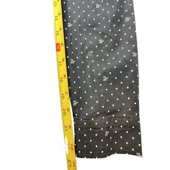 Tommy Hilfiger Classic Fit Black White Polka Dot L/S Shirt Career Size SP - Picture 5 of 7